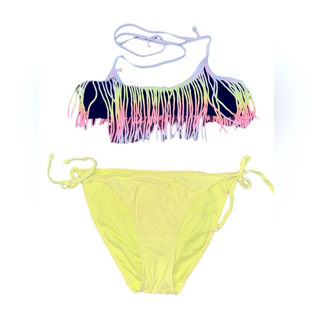 Victorias Secret fringe top with matching miscellaneous tie bottom M